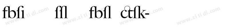 Big Caslon Black字体转换 Big Caslon Black字体转换